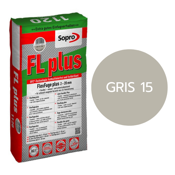 SOPRO - Joint flexible FL PLUS - Gris 15 - 5kg – Image 1