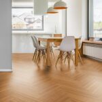 Parquet massif bambou - Elite bâton rompu - Vertical caramel