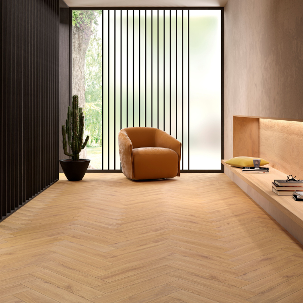 Sol stratifié Allure bâton rompu - Chêne jarnac 903 – Image 2