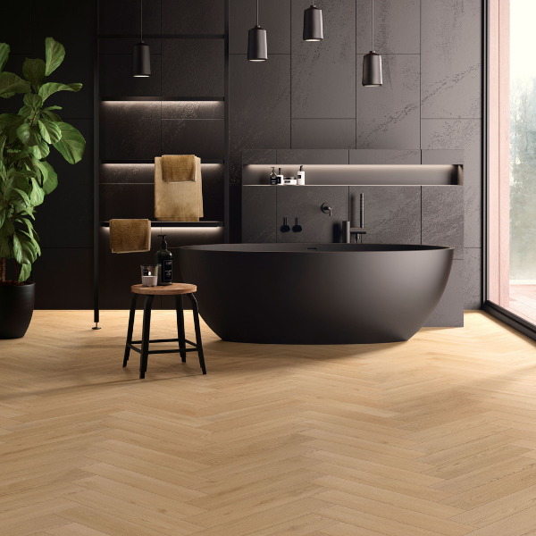 Sol stratifié Allure bâton rompu - Chêne Sedona 906 – Image 2