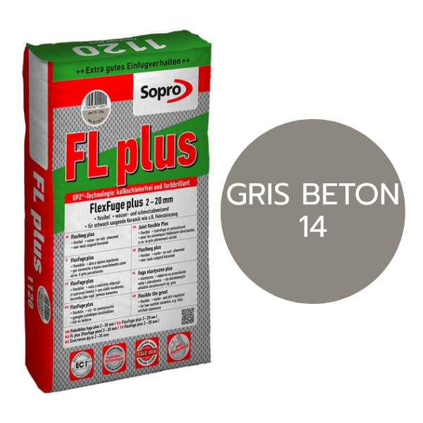 SOPRO - Joint flexible FL PLUS - Gris béton 14 - 5kg – Image 1