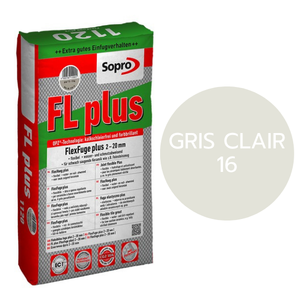 SOPRO - Joint flexible FL PLUS - Gris clair 16 - 5kg – Image 1