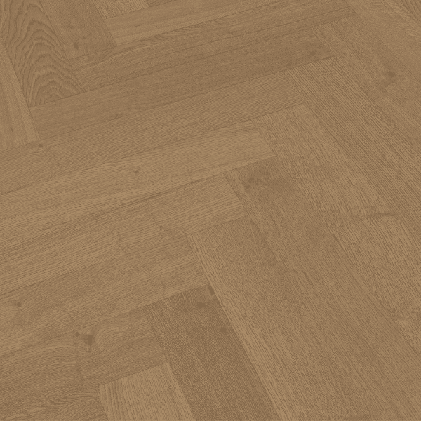 Sol en bois Lindura bâton rompu - Chêne classique brun argile 20233 – Image 1
