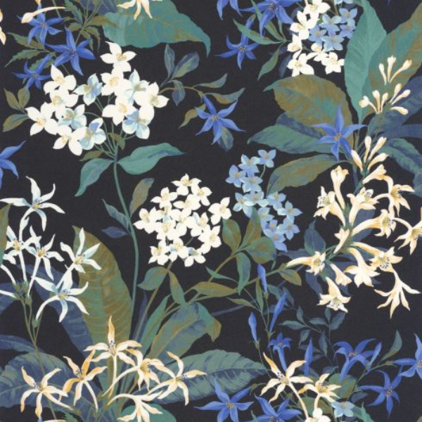 lespace2b-grenoble-papier-peint-tapisserie-casado-le-beau-jardin-bleu-encre-1 Papier peint Casadeco - Le beau jardin - Bleu encre – Image 1